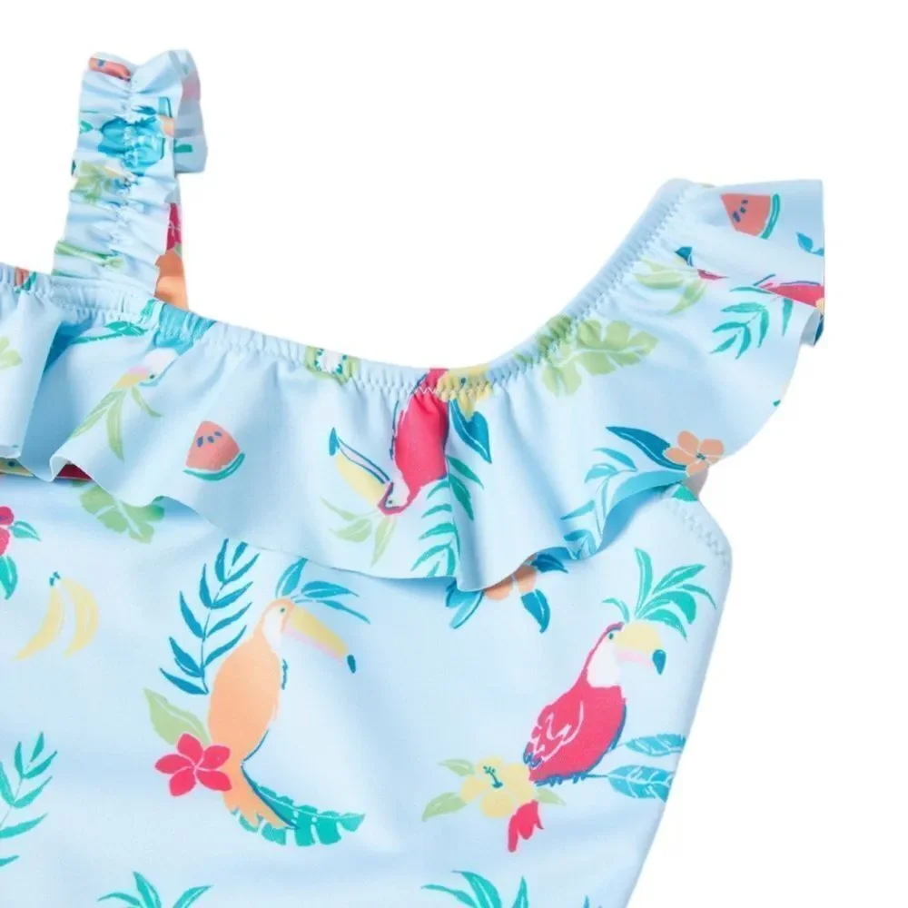 ZARA Kids | Blue | TROPICAL TOUCAN SWIMSUIT